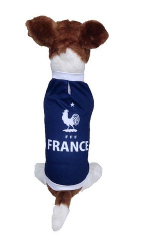 France Dog Soccer Jersey- T-Shirt-world cup 2022-Qatar-Fifa