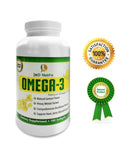 Omega 3 -180 softgels-1500 mg- Highly Refined-Fish Oil- Dietary Nutritional-Supplement