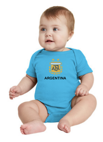 Argentina baby 9 12 bodysuits futbol World Cup Qatar 2022 Fifa t