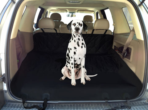 Quilting Dog Car Boot Cover DOUBLE Layers Trunk Protector Hatchback SUV  DarkBlue