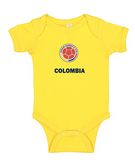 Colombia baby short sleeve - bodysuits-futbol-World Cup 2022-Qatar-soccer jersey