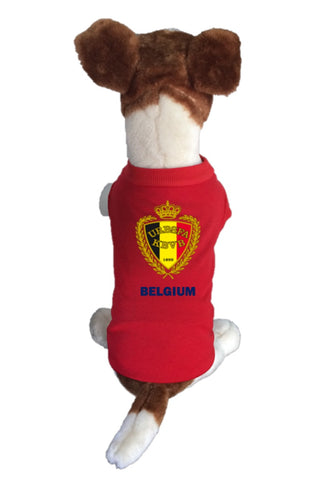 Belgium  Dog Soccer Jersey-  Sports t-shirt - World Cup 2022-Fifa