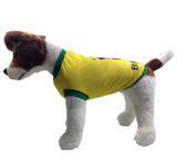 Brazil Dog Soccer Jersey-T-Shirt- Fifa-Qatar World Cup 2022