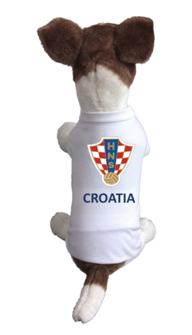 Croatia Dog Soccer Jersey-  Sports t-shirt - Fifa World Cup Qatar 2022