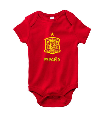 Spain baby bodysuits-futbol-t shirt-World Qatar 2022-Fifa-soccer jersey
