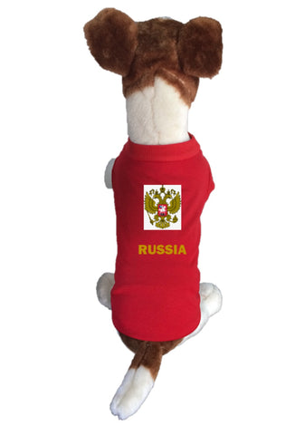 Russia Dog Soccer Jersey-  Sports t-shirt - World Cup Qatar 2022-Fifa